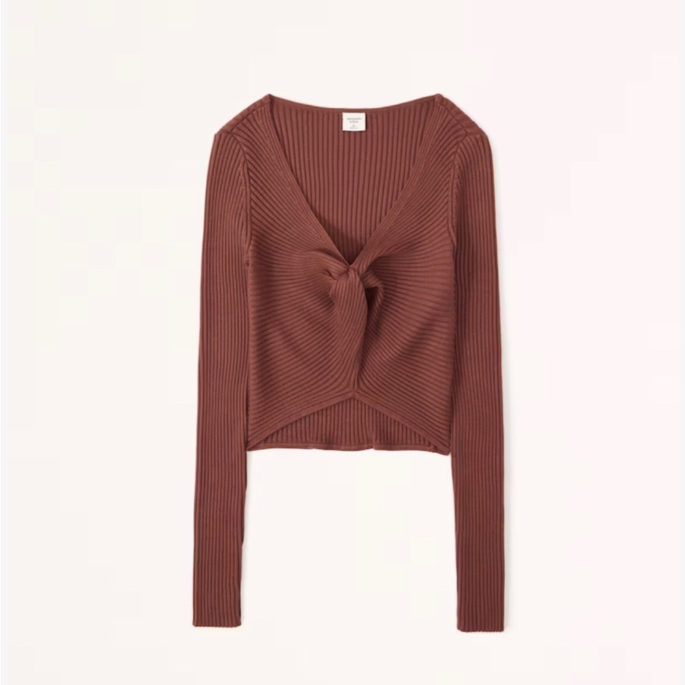 NWOT Twist-Front Sweater Top
